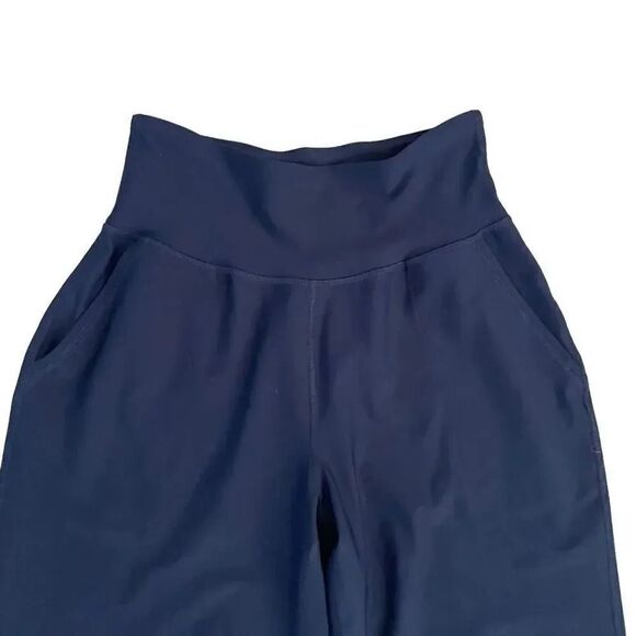 Old Navy Active Women’s Powersoft Navy High Waist Stretchy Yoga SZ M # 1155 - Picture 2 of 13